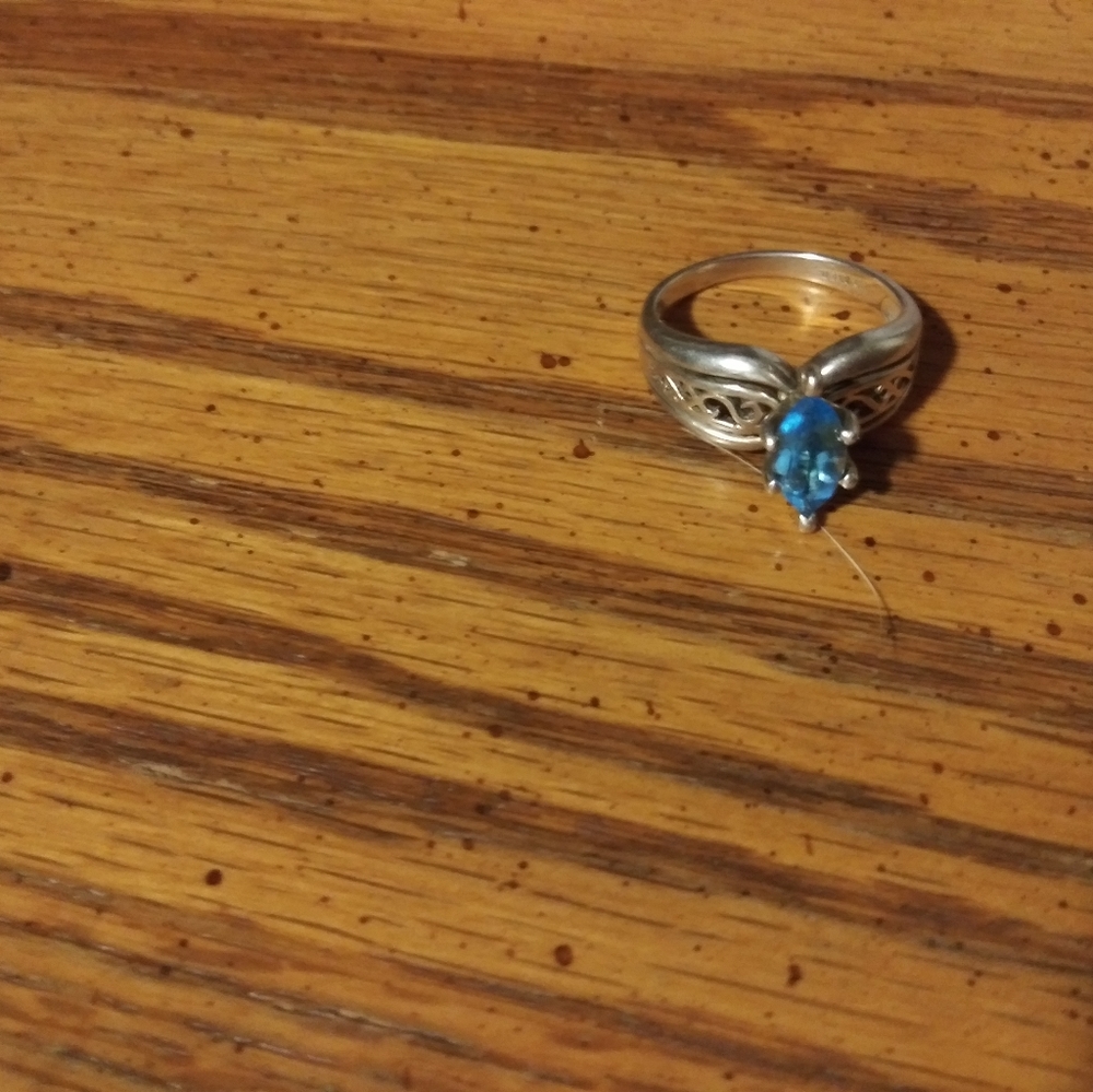 Celtic Ring w/ Auquamarine Stone
